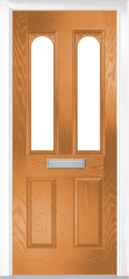 Composite door dual arch style