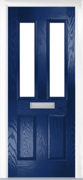 Composite door dual glazed style