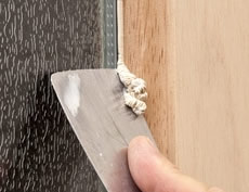 Removing window putty for beading application